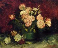 Gogh, Vincent van - Bowl with Peonies and Roses